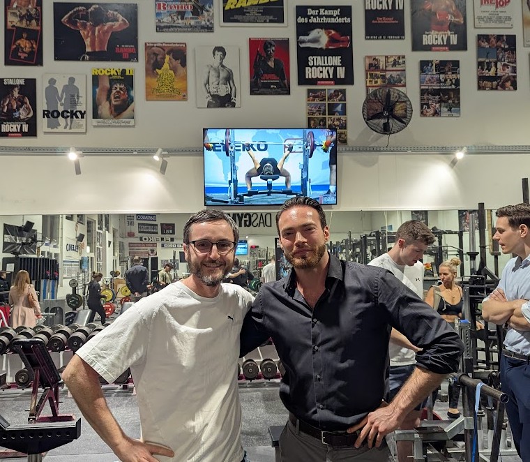 Right: one of the best coaches in the world. Left: this guy